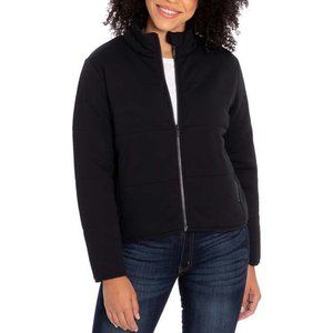 Three Dots Ladies' Quilted Jacket Black